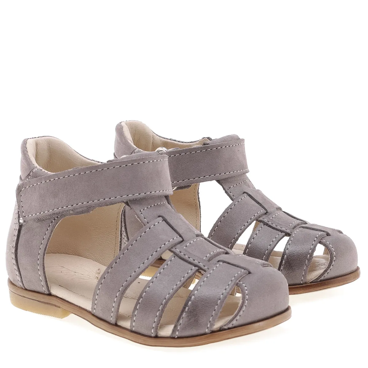 (1093-6) Emel grey closed sandals