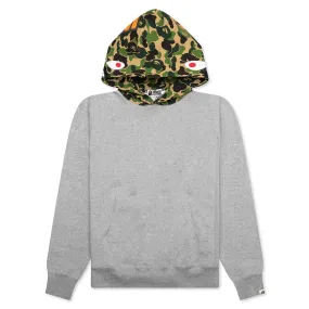 Abc Camo Shark Pullover Hoodie - Gray