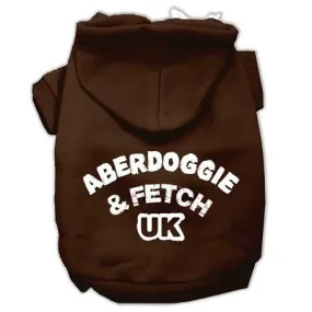 Aberdoggie UK Screenprint Pet Hoodies Brown Size Sm (10)