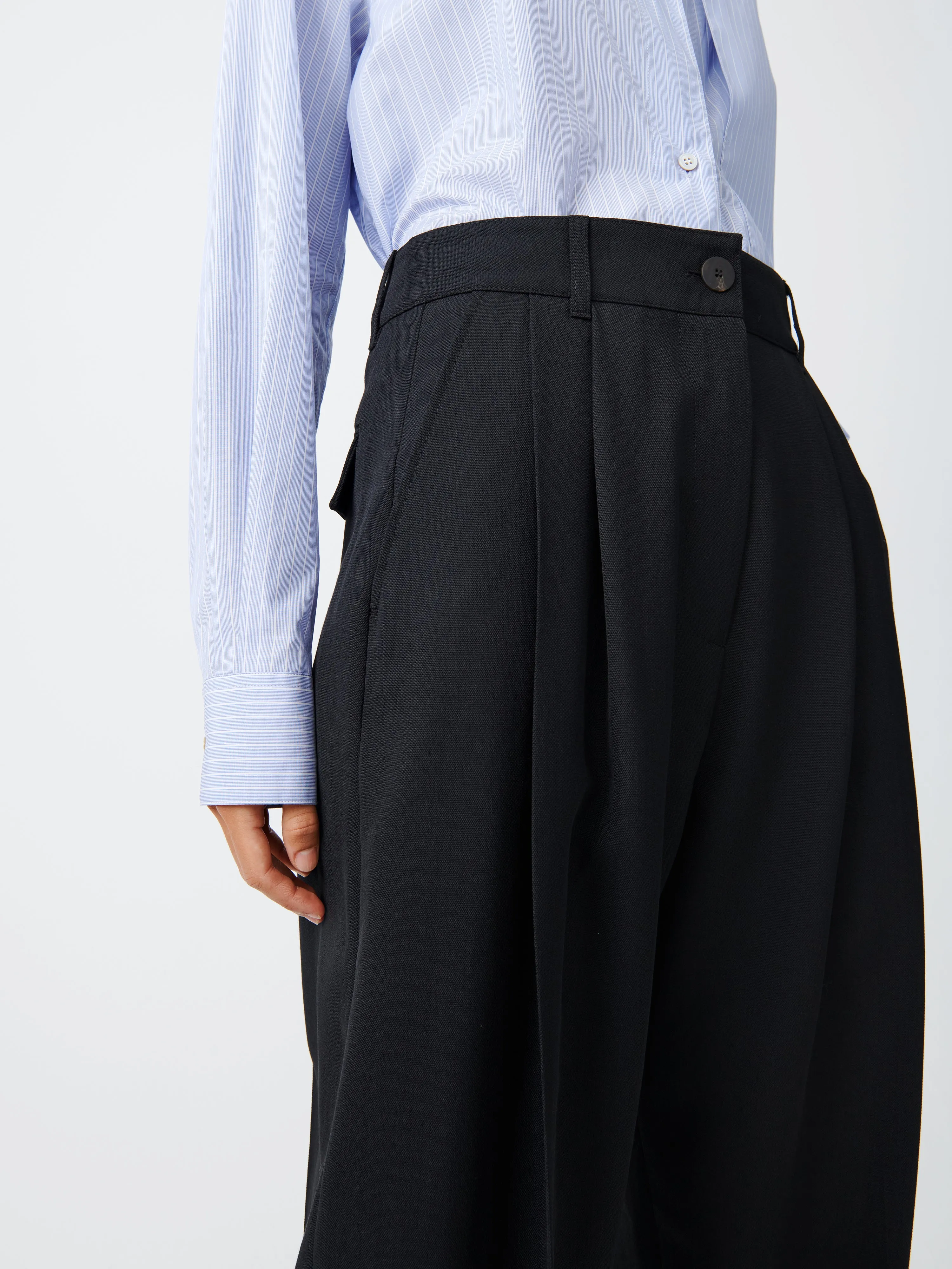 Acuna Wool Pant in Black