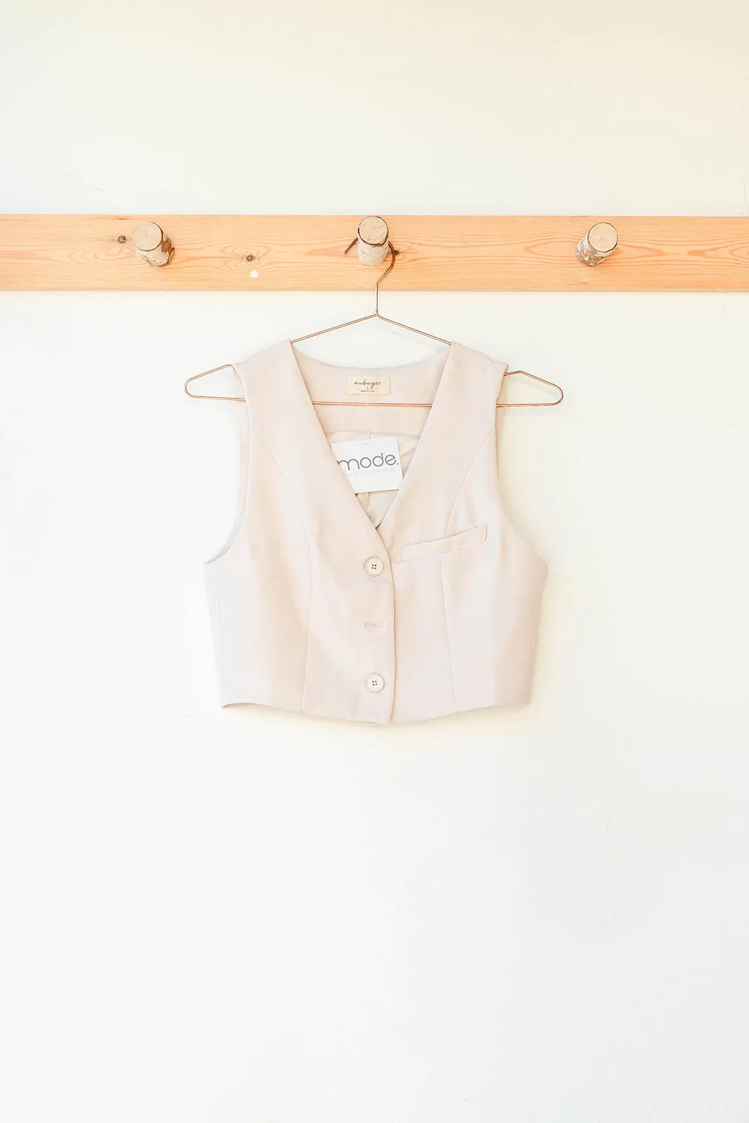 adaline button vest