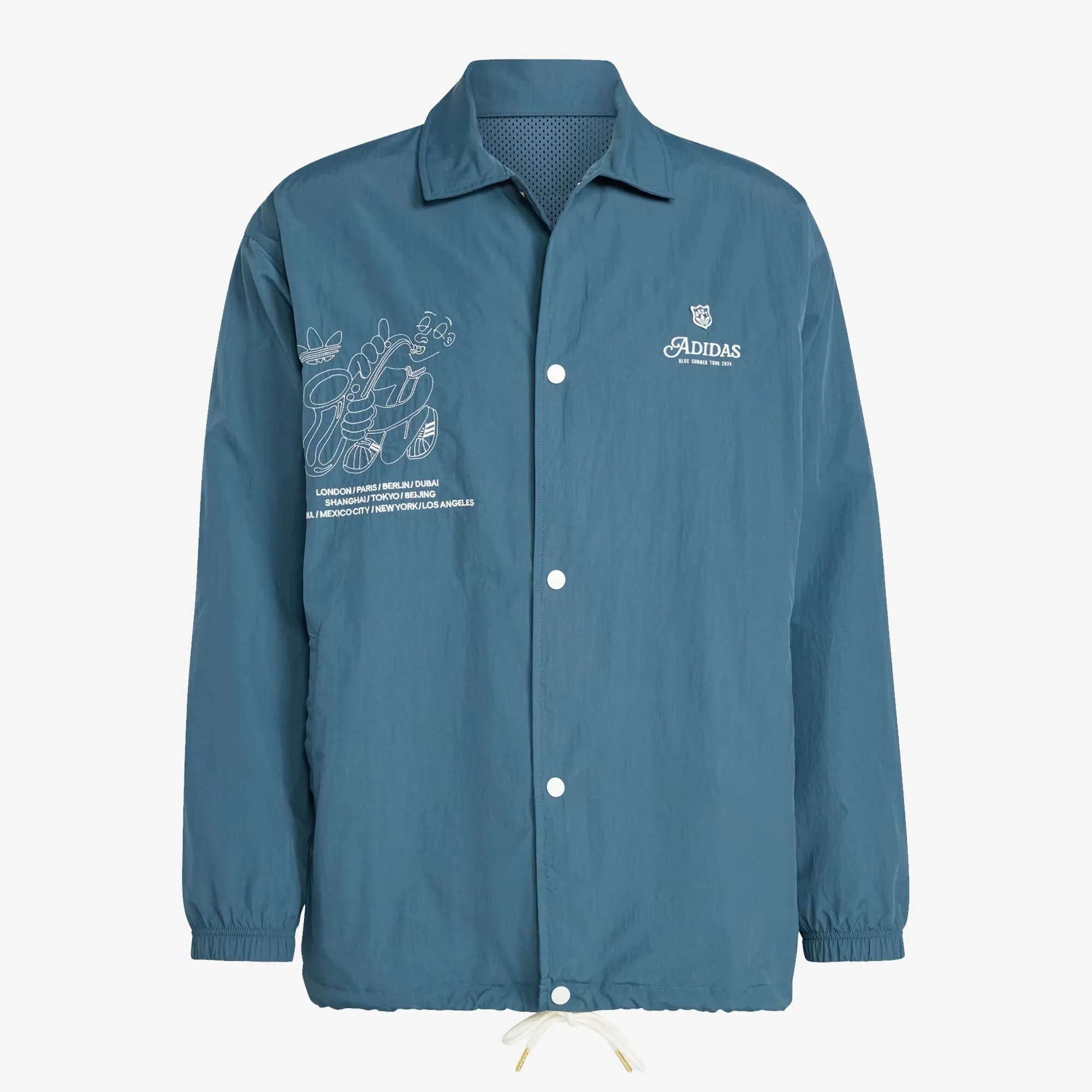 Adidas Originals | LEISURE COACH JACKET  { BLUE