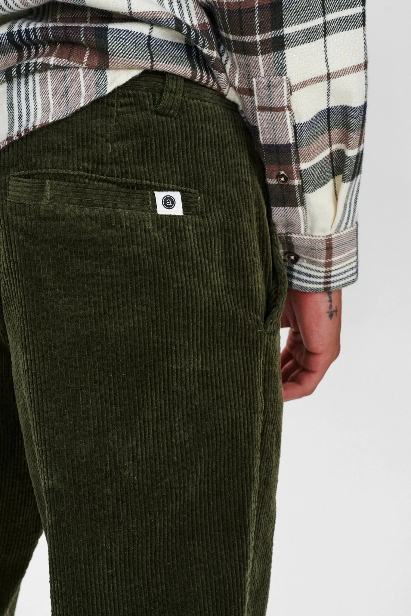 AKJAMES CORDUROY PANTS - Forest night