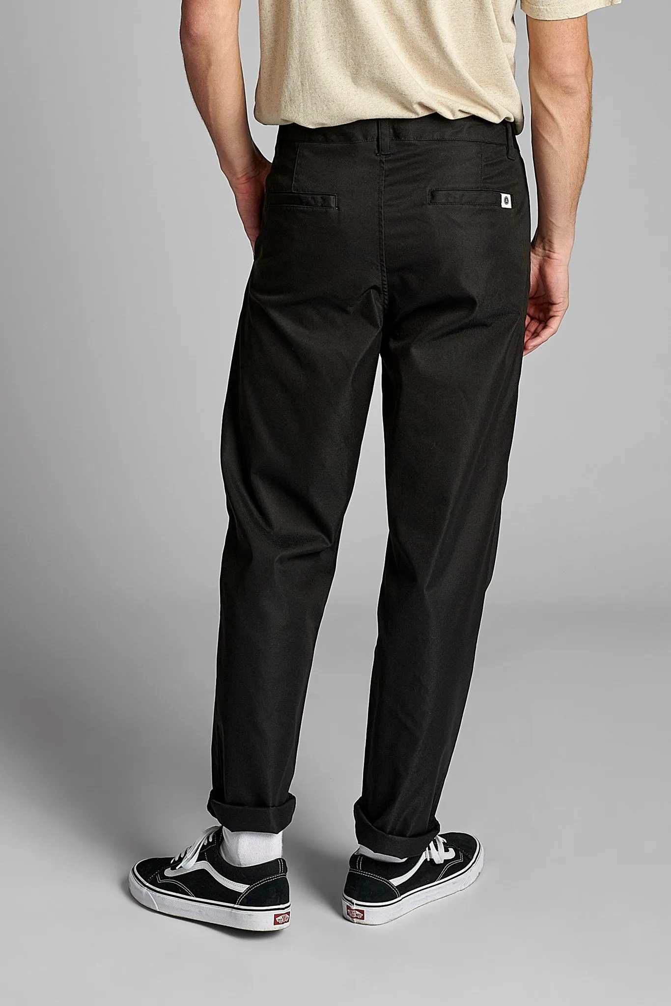 AKJAN  TWILL PANTS - Caviar