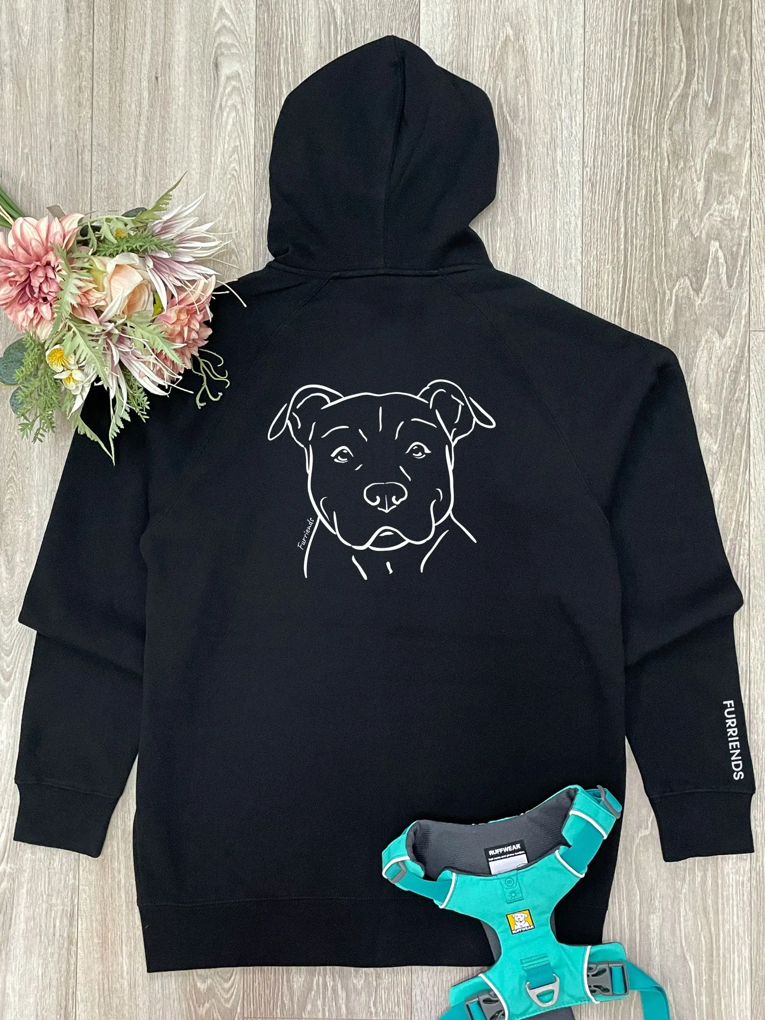 American Staffordshire Terrier Zip Front Hoodie