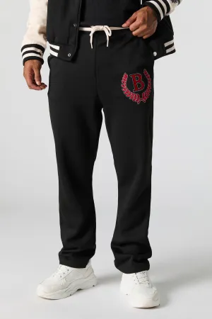 B Embroidered Fleece Varsity Sweatpant