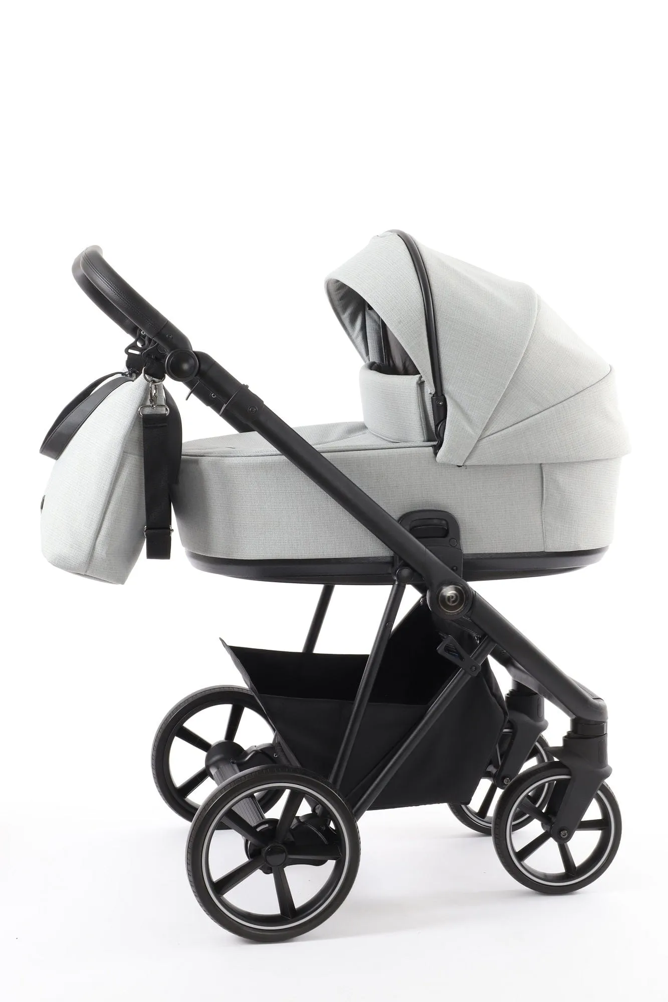 BabyStyle Prestige Vogue Pushchair - Flint / Black Frame / Black Leather