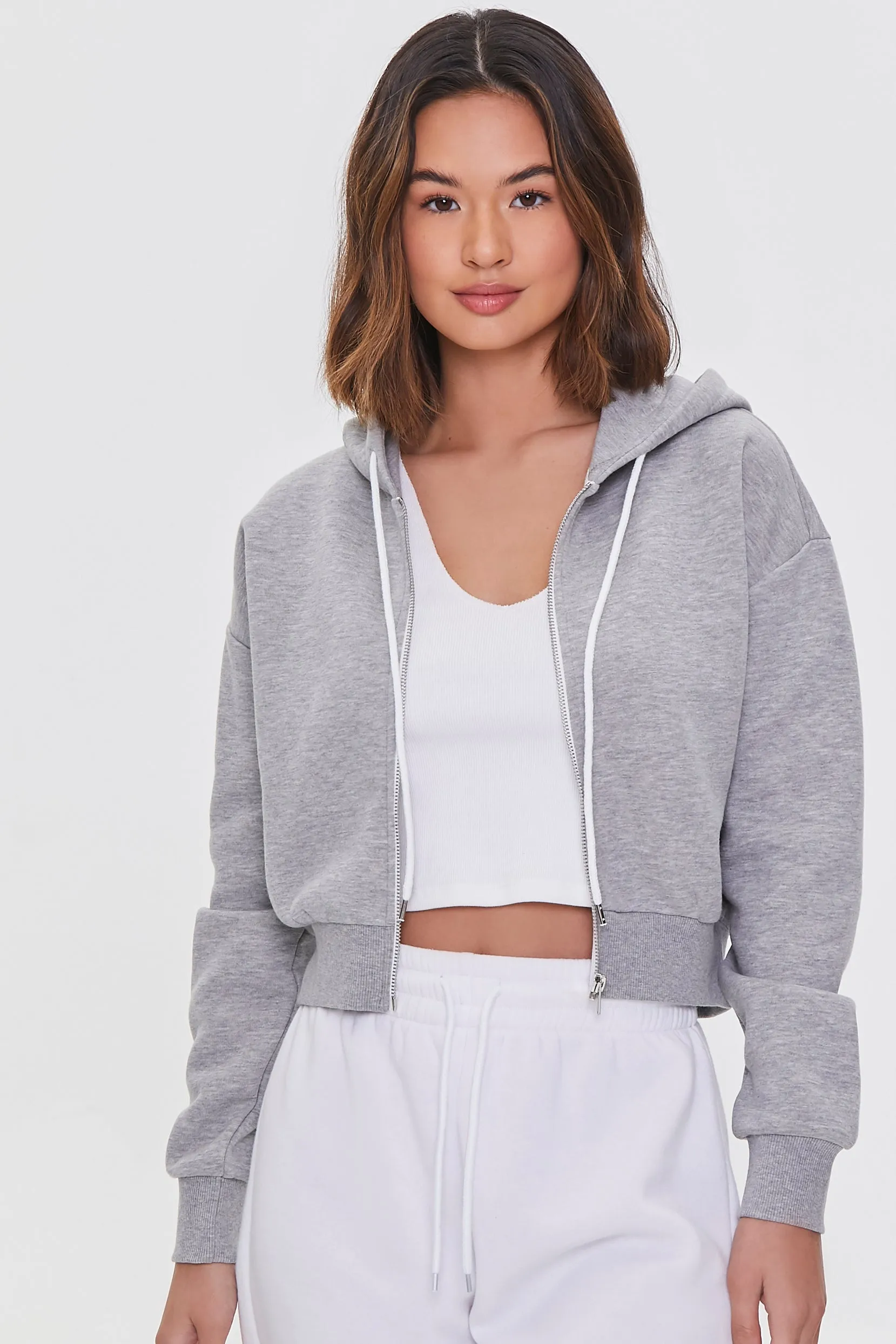 Basic Fleece Zip-Up Hoodie