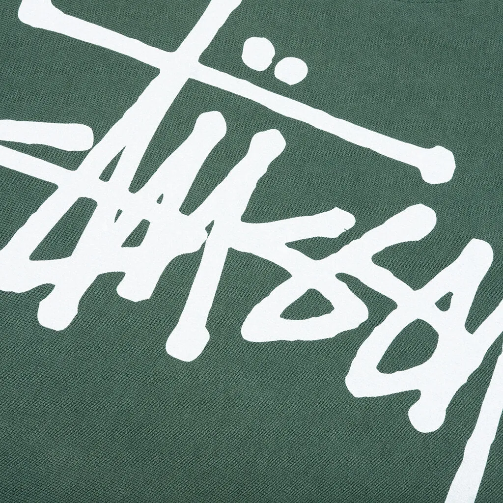 Basic Stussy Pigment Dyed Crew - Forest