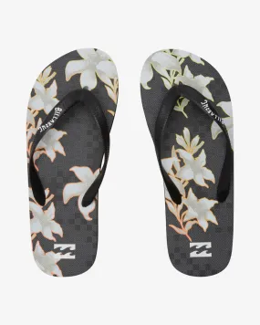 Billabong Mens Tides Beach Flip-Flops - Black