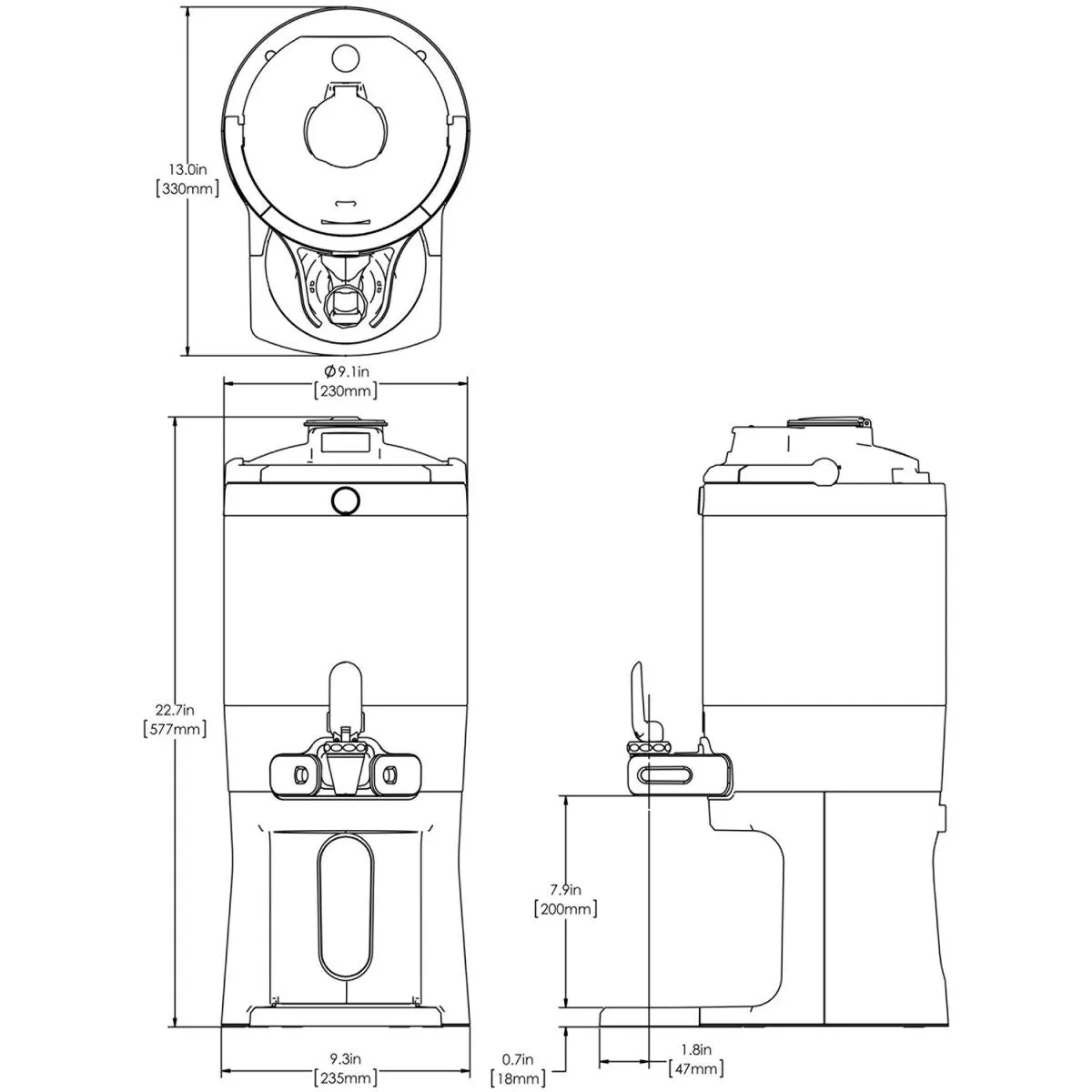 BUNN 1.5 Gallon ThermoFresh Server w/ Base