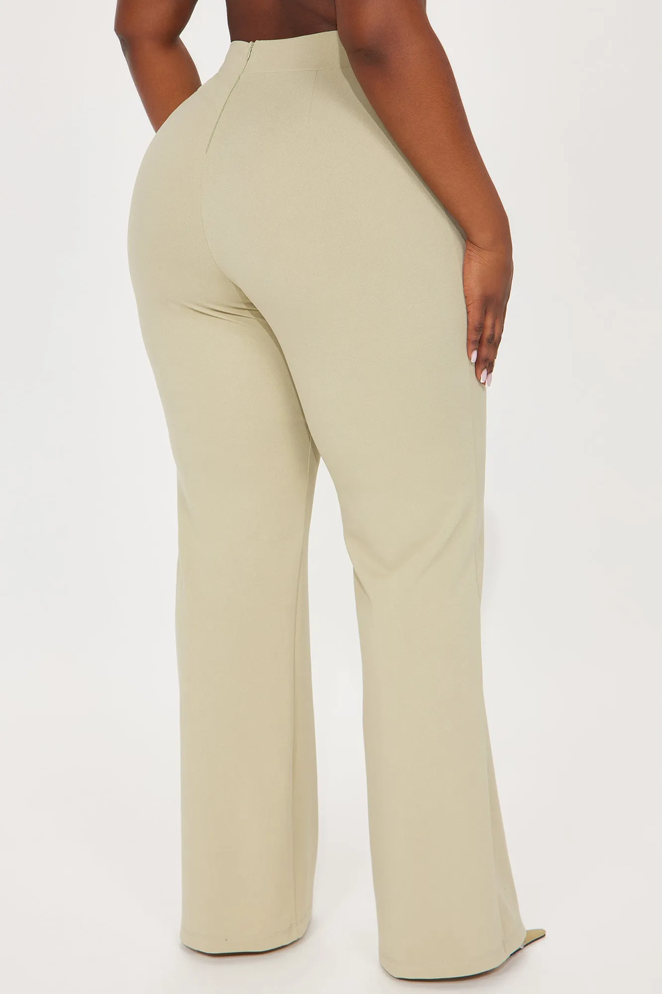 Call It Even Wide Leg Dress Pants - Sage