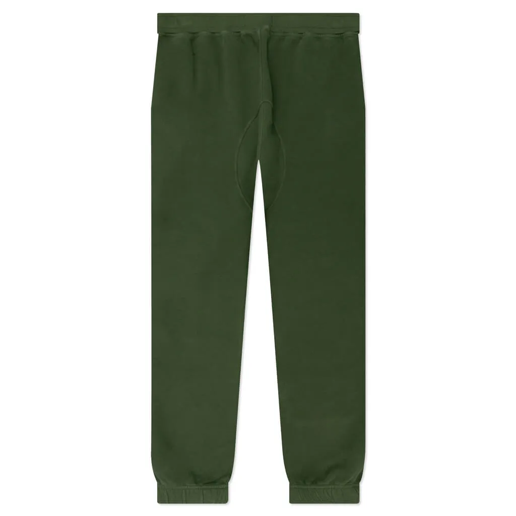 Cargo Fleece Pants - Olive Green