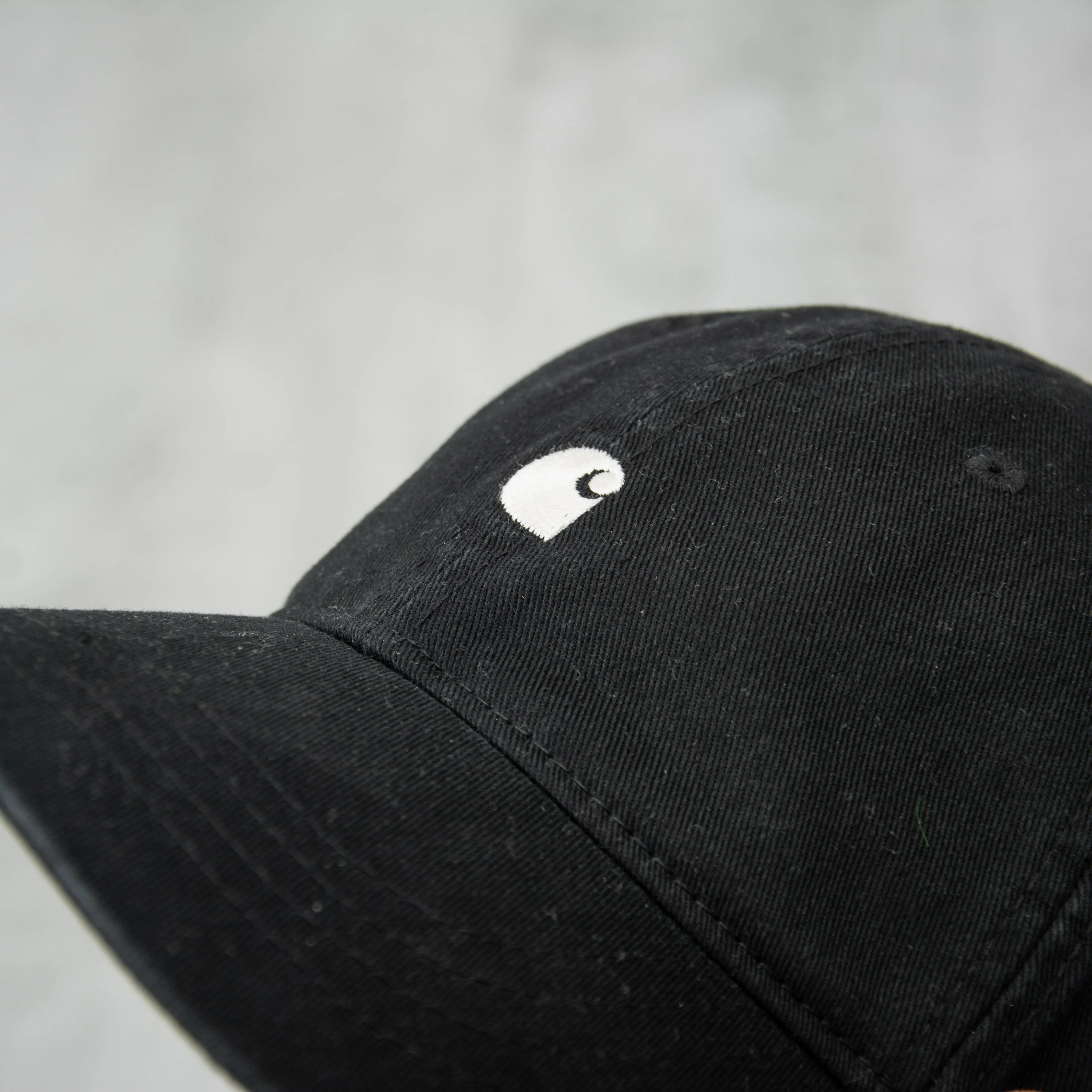 Carhartt WIP Madison Logo Cap - Black / White