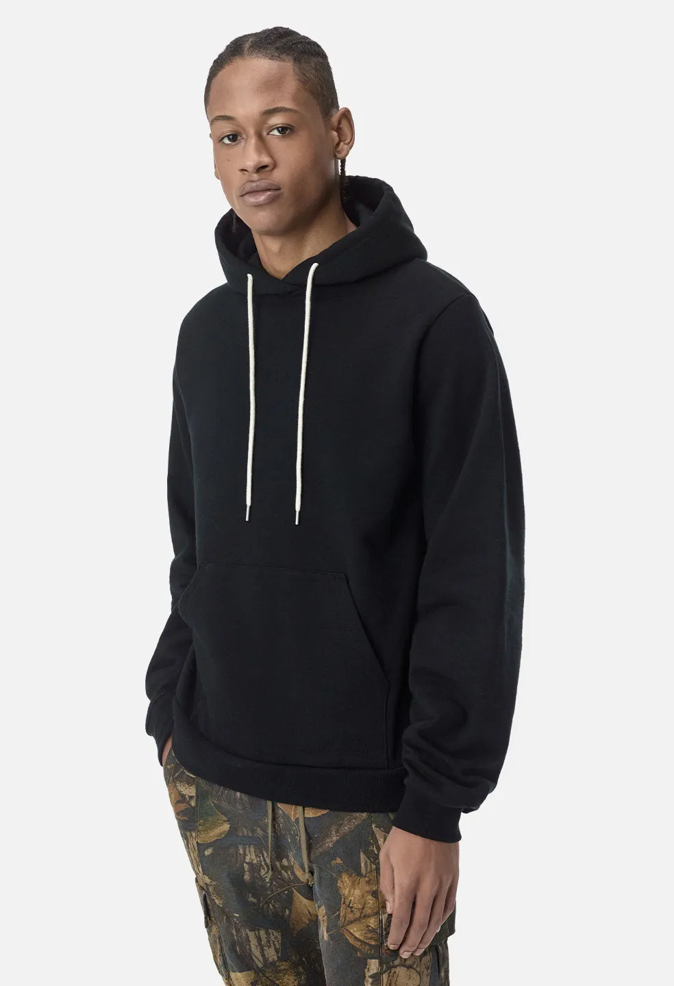 Cashmere Fleece Beach Hoodie / Black