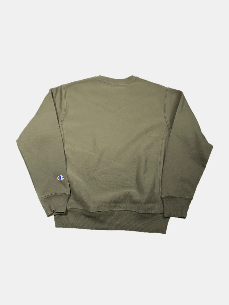 Champion Reverse Weave Ombre Crew - Khaki