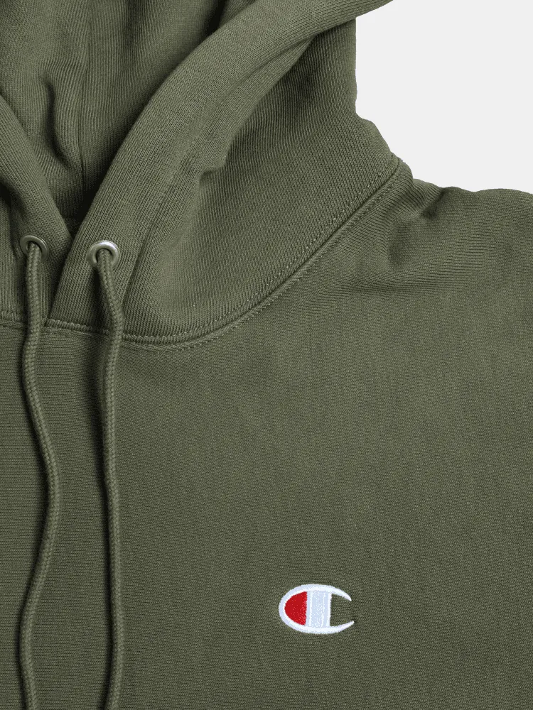 Champion Reverse Weave SML C Hood - Cargo Olive