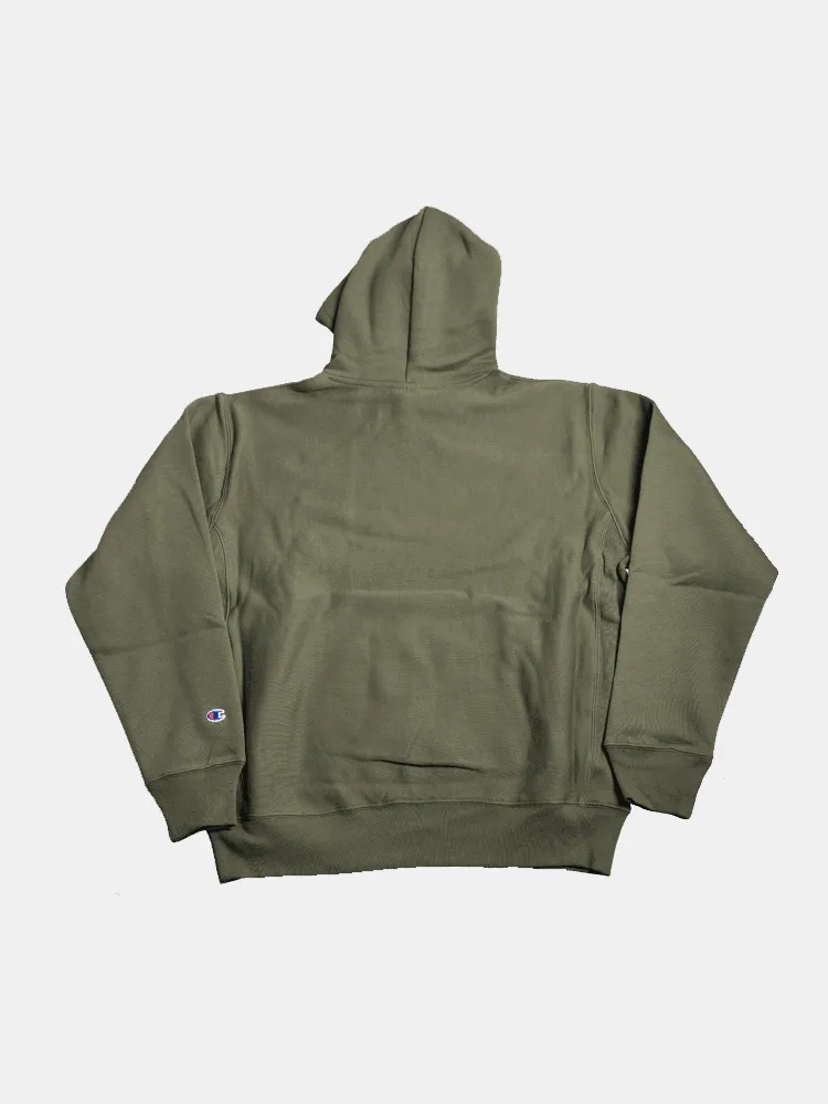 Champion Reverse Weave SML C Hood - Cargo Olive