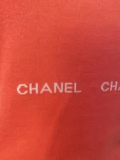 Chanel 04P, 2004 Spring Salmon/Orange Sleeveless sweater “Chanel 8 times in design FR 42 US 8