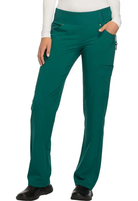 Cherokee iFlex Women's Mid Rise Straight Leg Pull-on Scrub Pant CK002