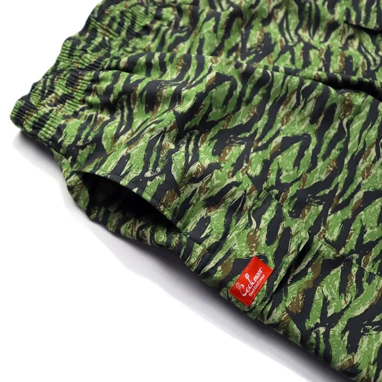 Cookman Chef Short Pants Cargo - Ripstop : Tiger Camo Green