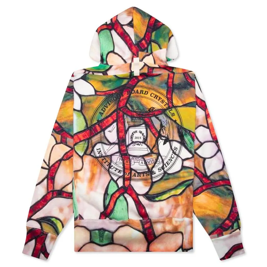 Critical Thinking Hoodie - Stained Glass Print