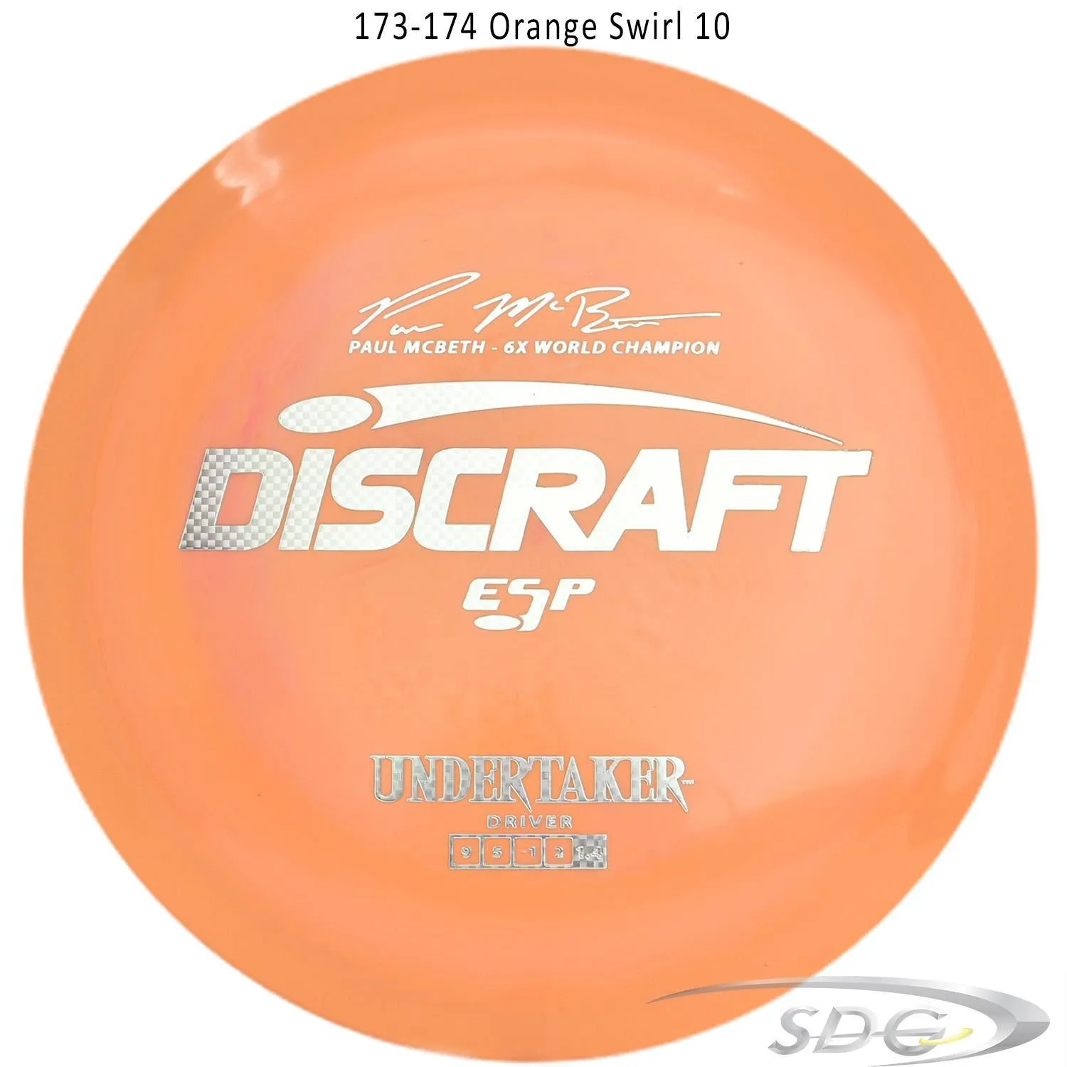 Discraft ESP Undertaker 6X Paul McBeth Signature Series Disc Golf Distance Driver