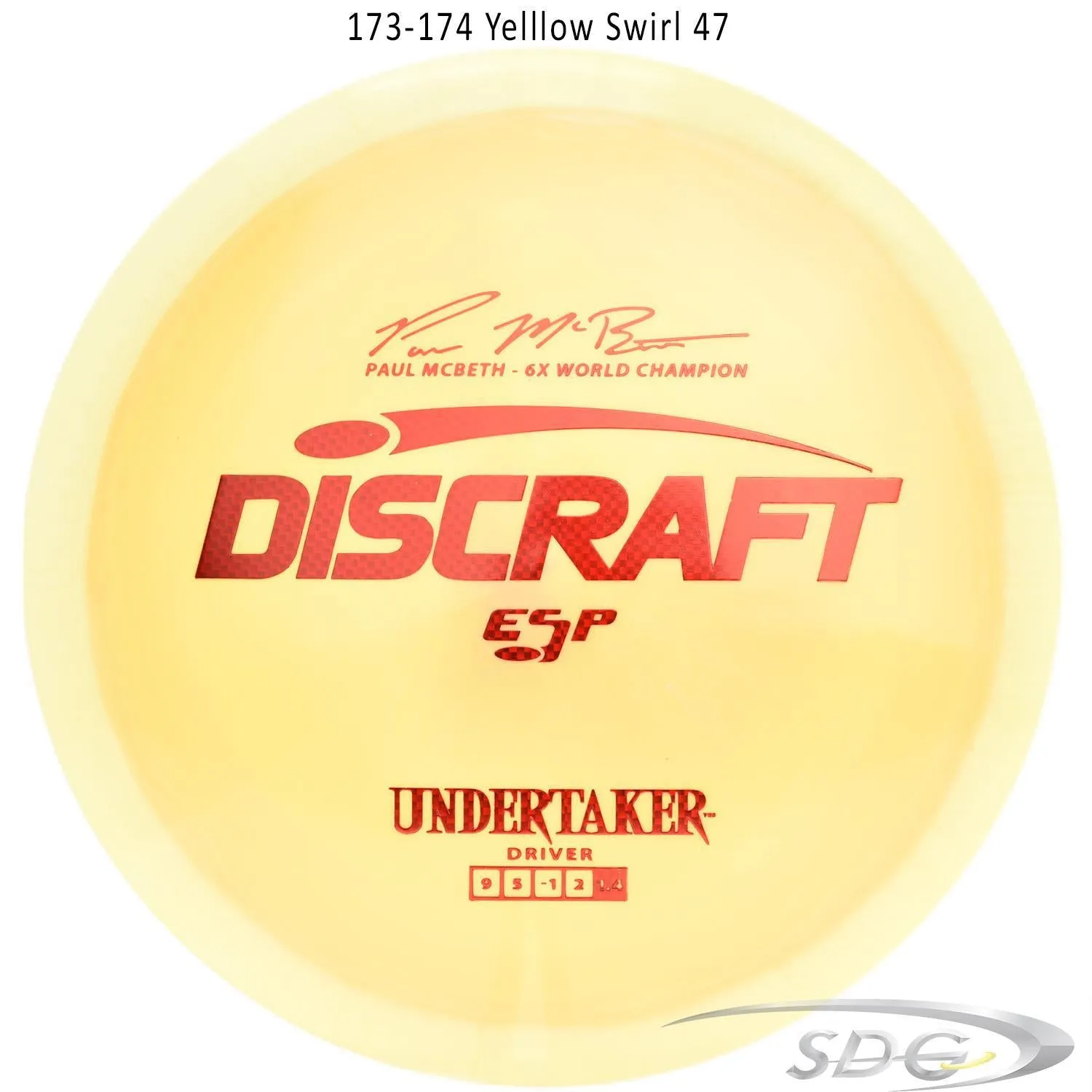 Discraft ESP Undertaker 6X Paul McBeth Signature Series Disc Golf Distance Driver