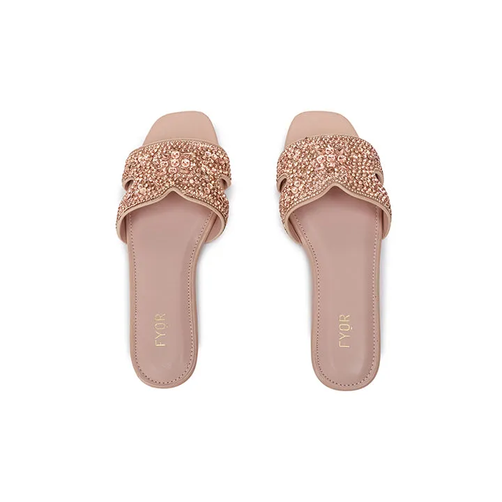 Embellished Diamante Slides MY 306