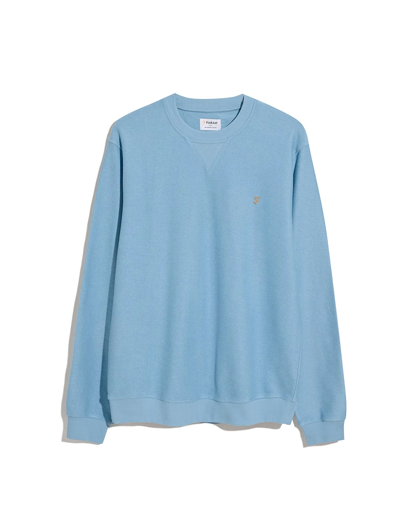 Galli Twill Crew Neck Sweatshirt In Arctic Blue