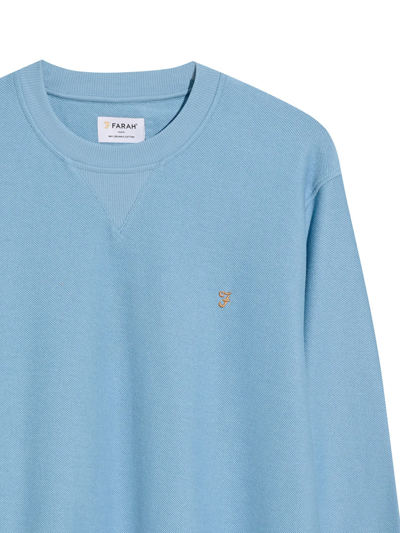 Galli Twill Crew Neck Sweatshirt In Arctic Blue