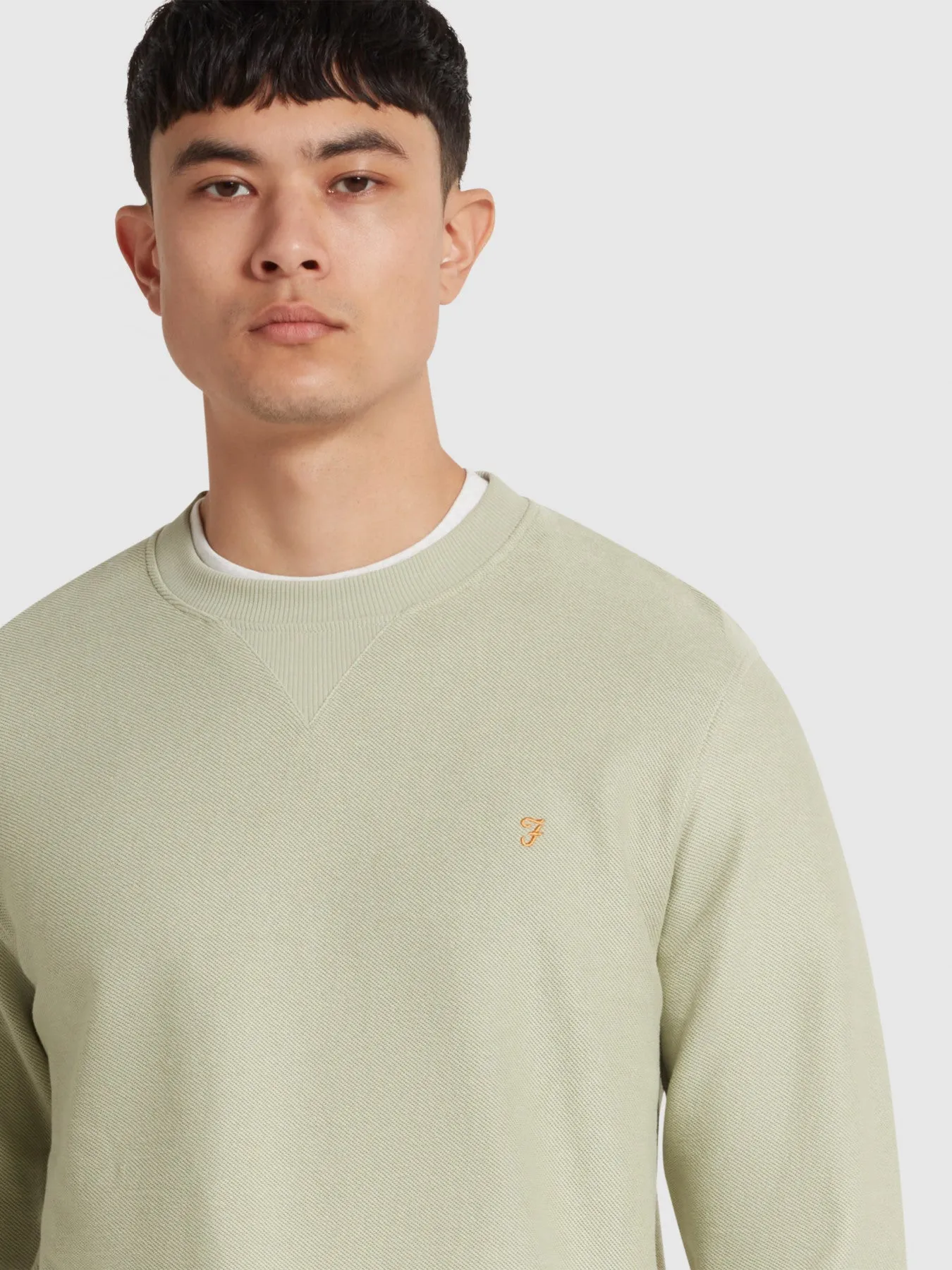 Galli Twill Crew Neck Sweatshirt In Balsam