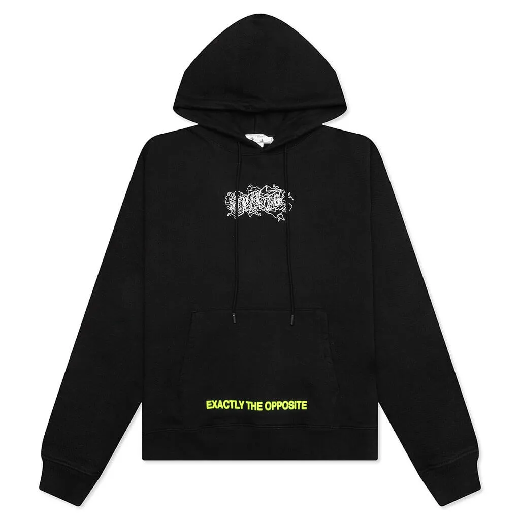 Graffiti Layerz Slim Hoodie - Black/White