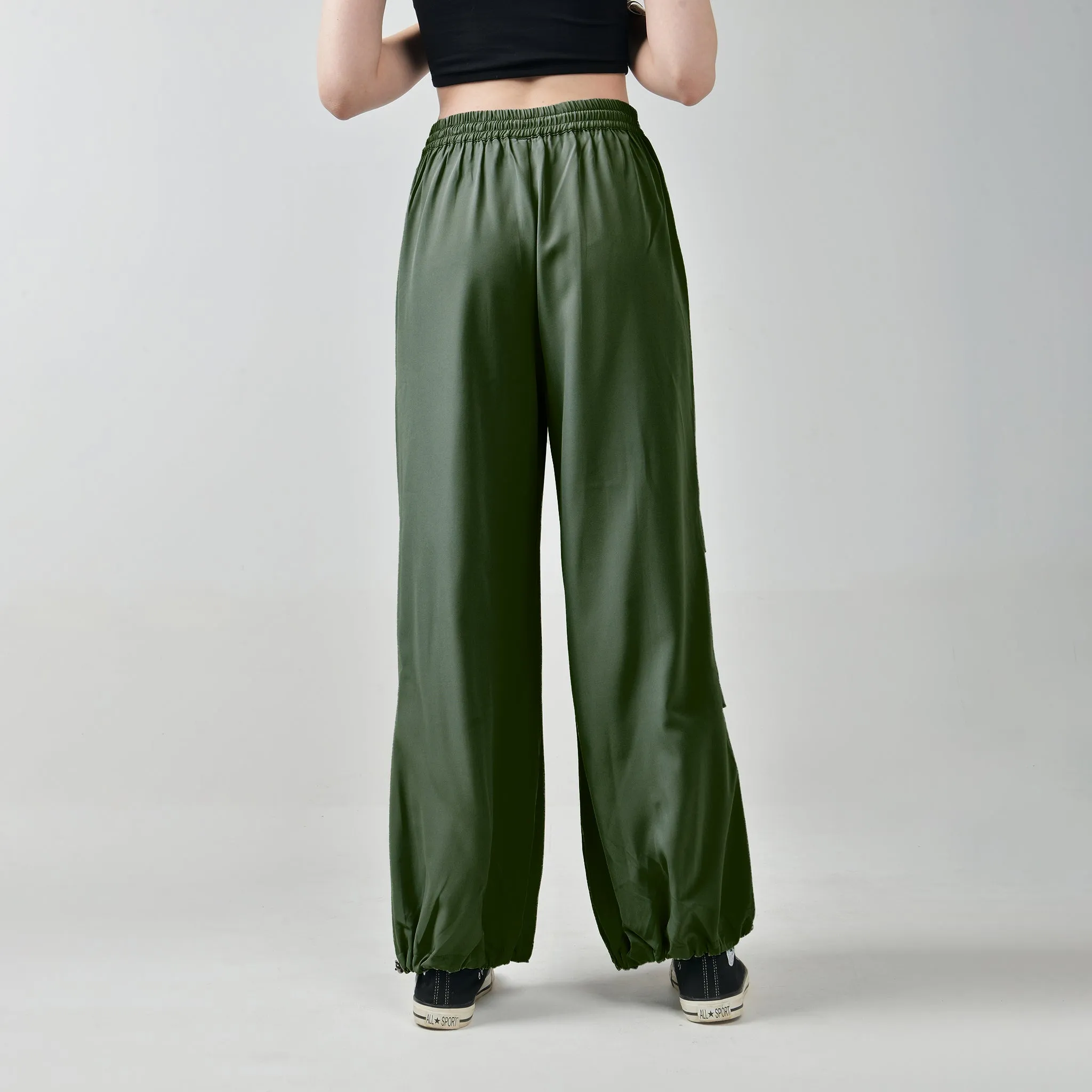 Grey & Olive Air Parachute Pants