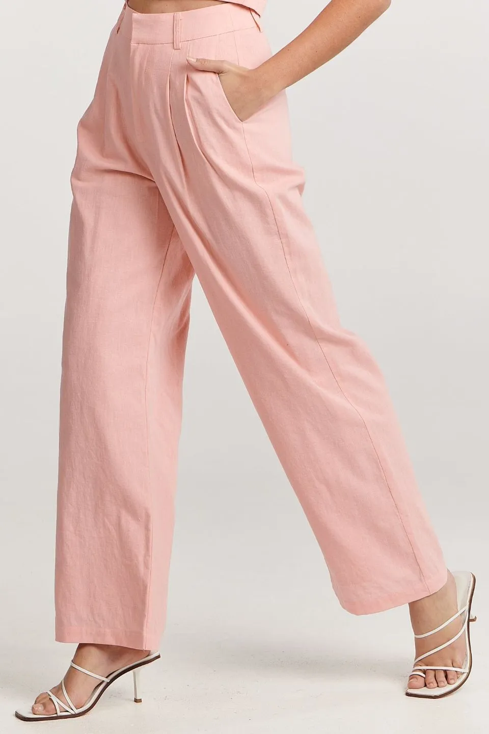 Halee Pink Full Length Relaxed Pant