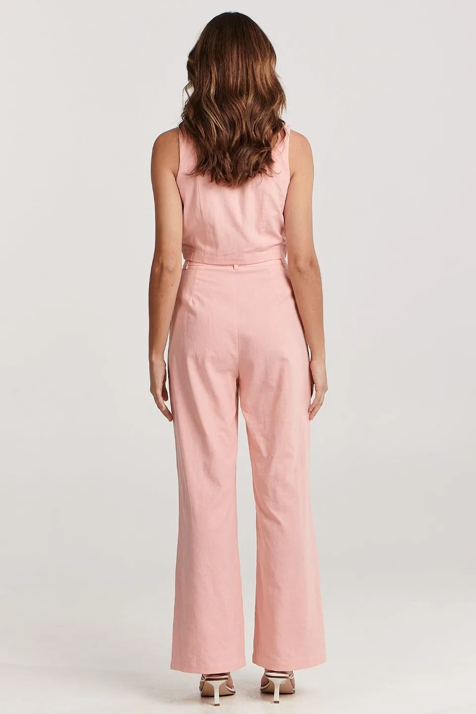 Halee Pink Full Length Relaxed Pant