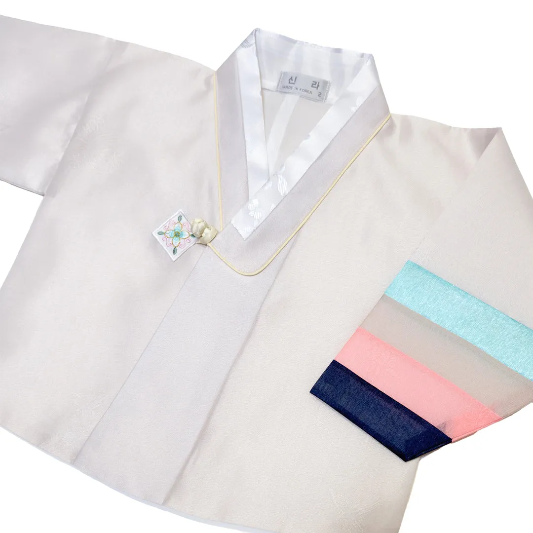 Hanbok Baby Boy 4-piece Set - Noble Man Lavender Blue