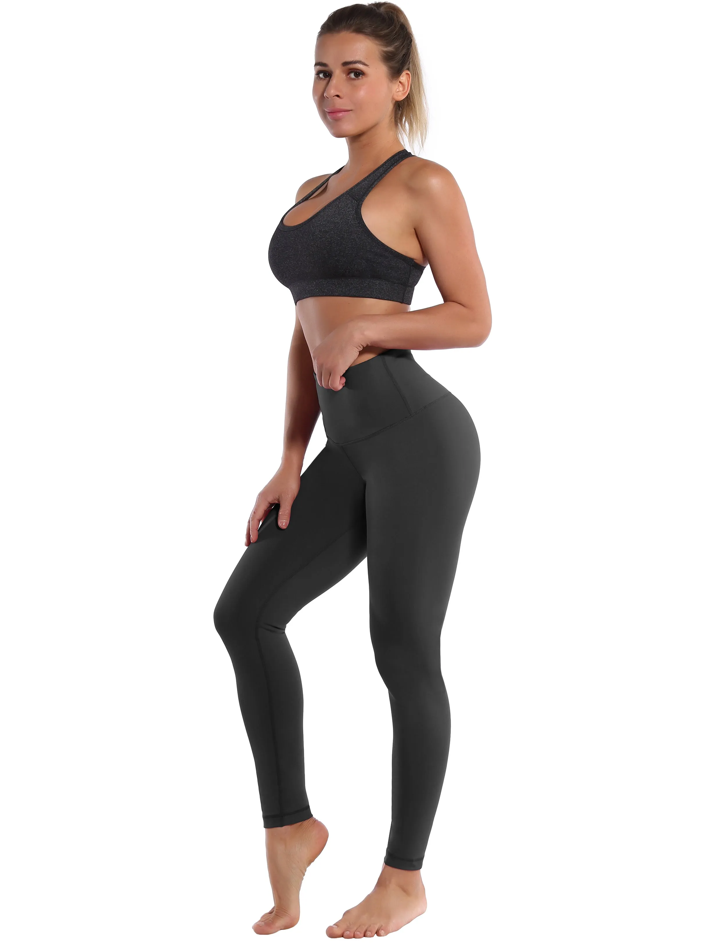 High Waist Yoga Pants shadowcharcoal