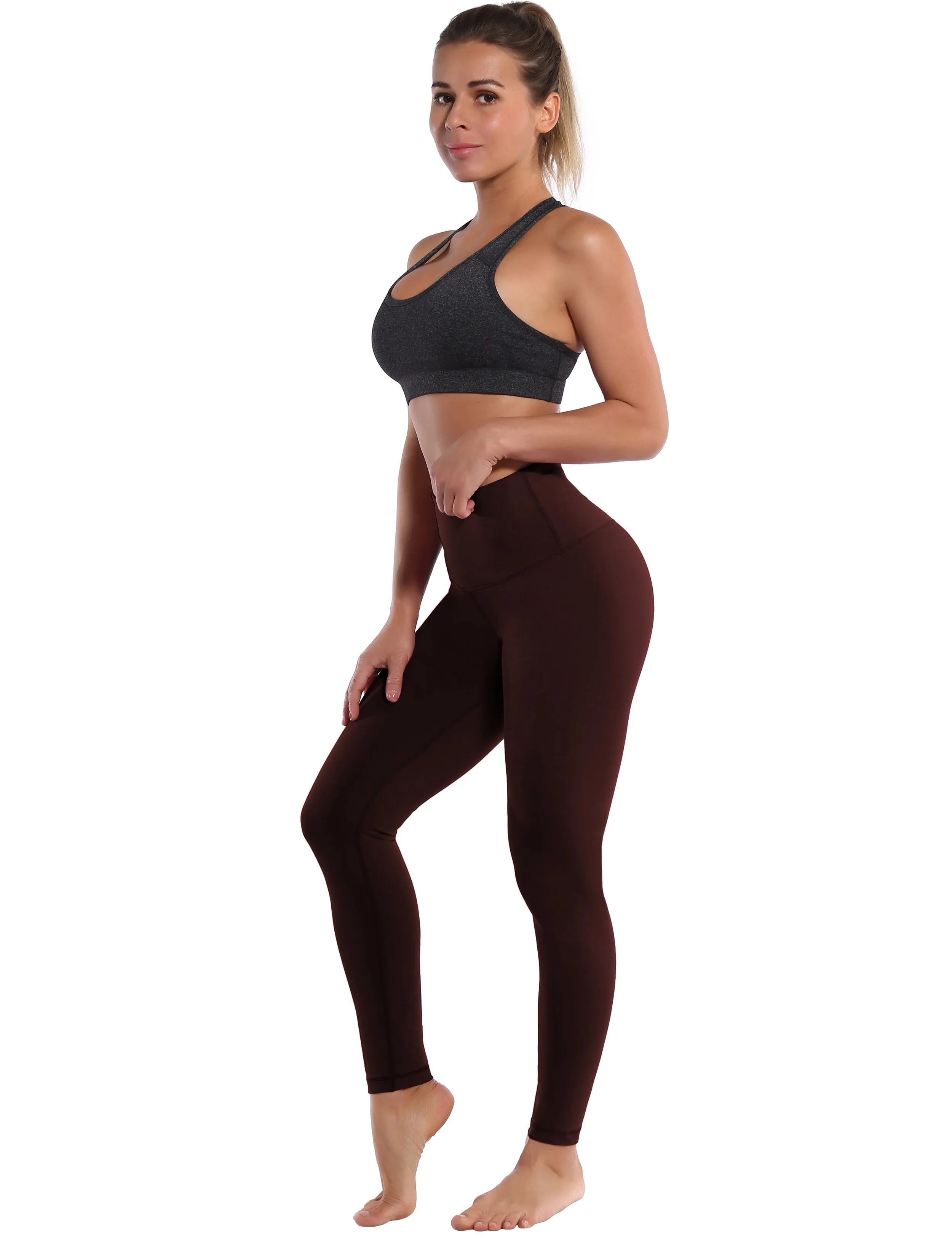 High Waist yogastudio Pants mahoganymaroon_yogastudio