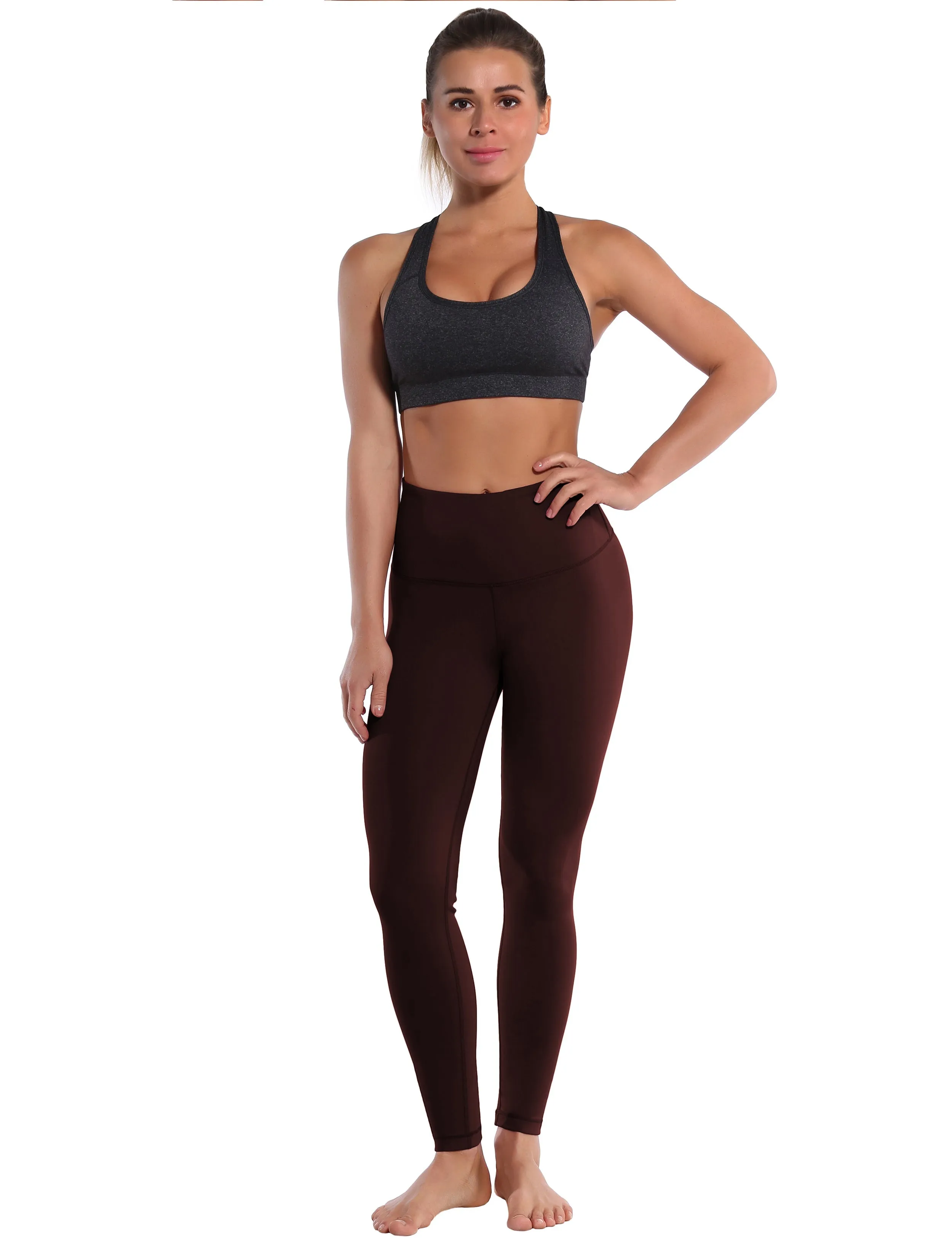 High Waist yogastudio Pants mahoganymaroon_yogastudio