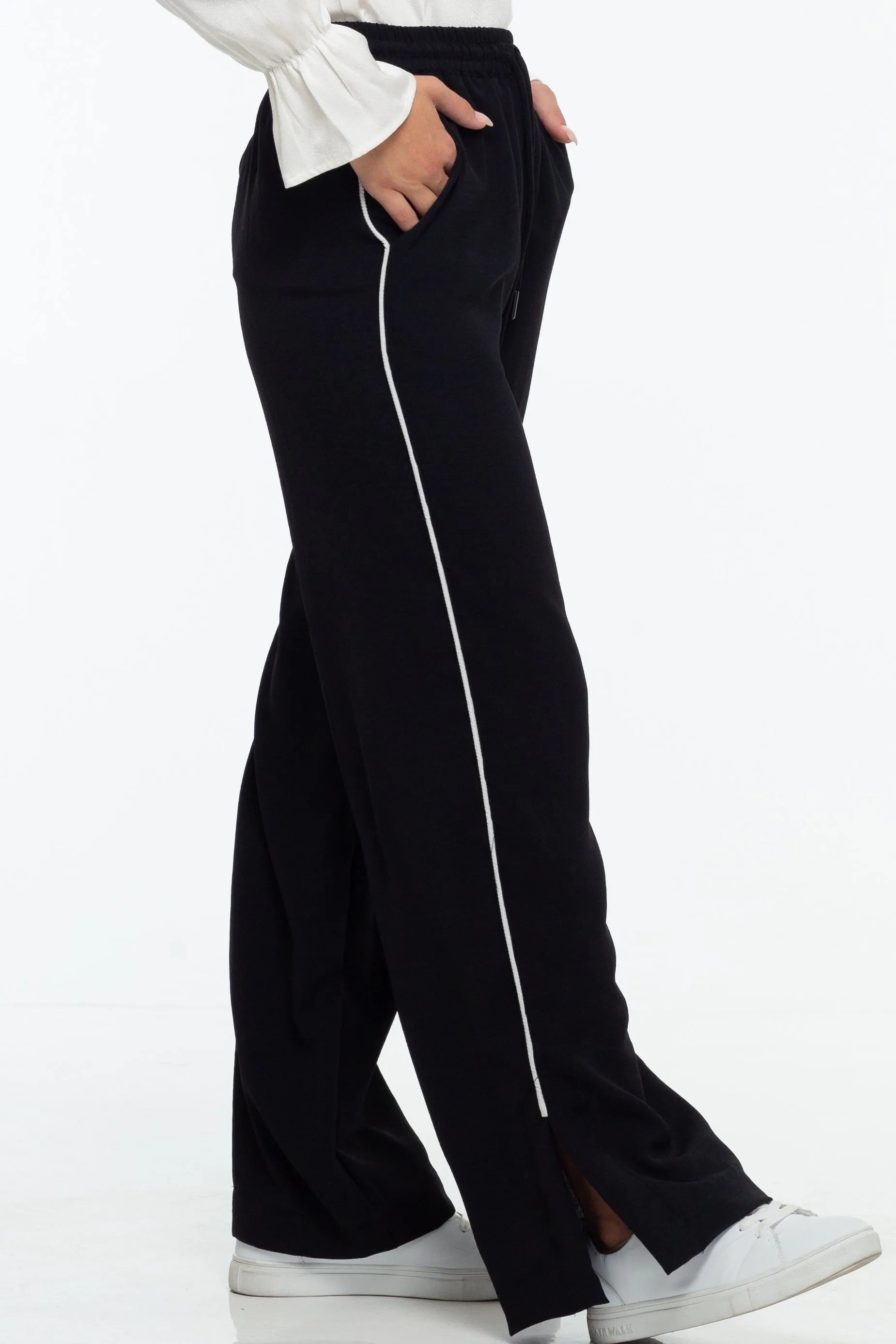 Hypnotic Pant - Black with White Stripe