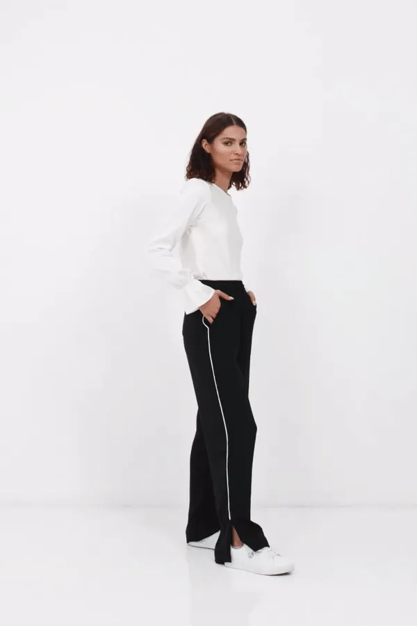 Hypnotic Pant - Black with White Stripe