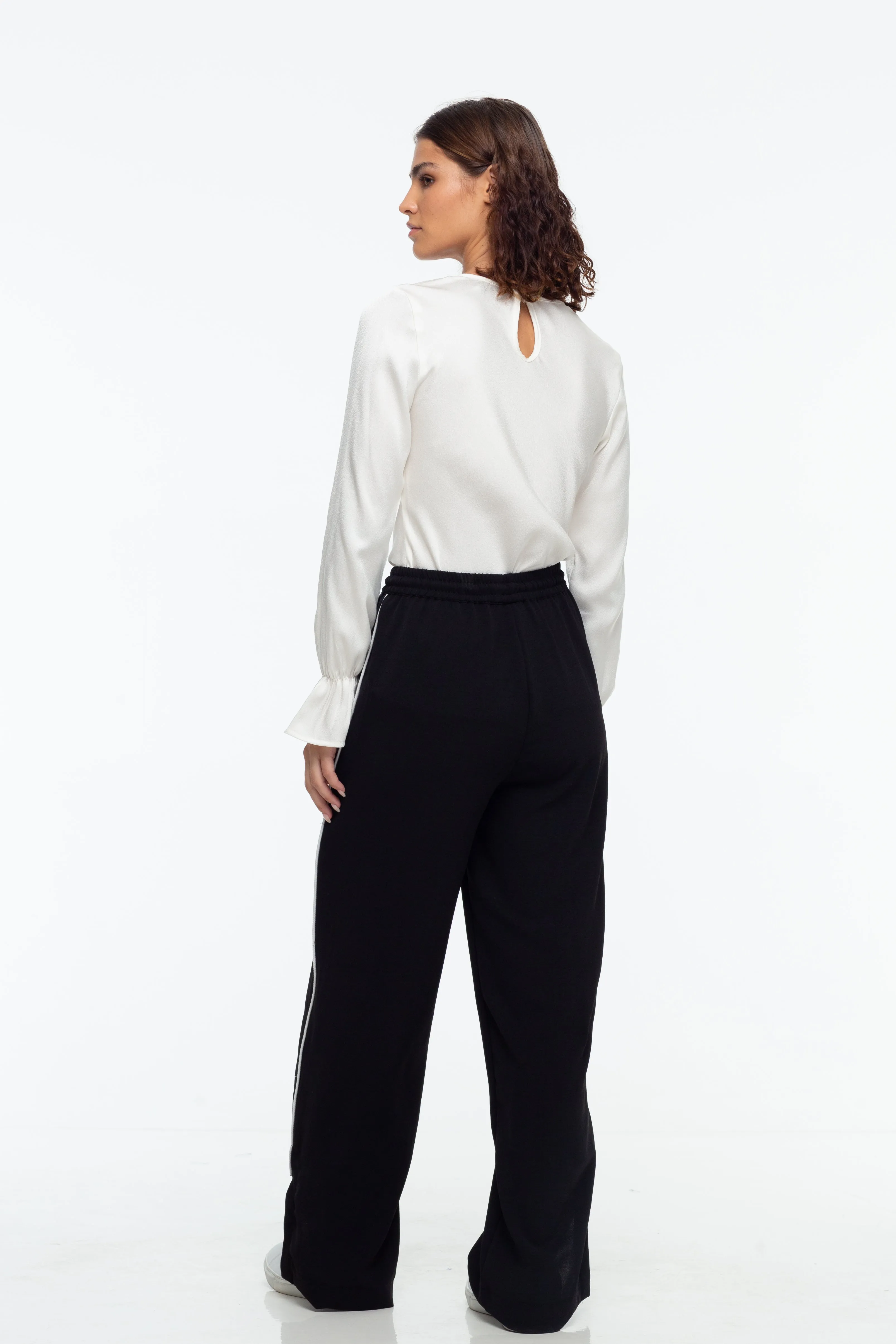 Hypnotic Pant - Black with White Stripe