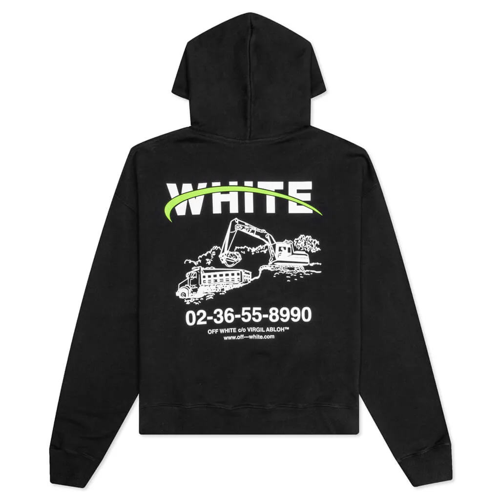 Industrial Over Hoodie - Black/White