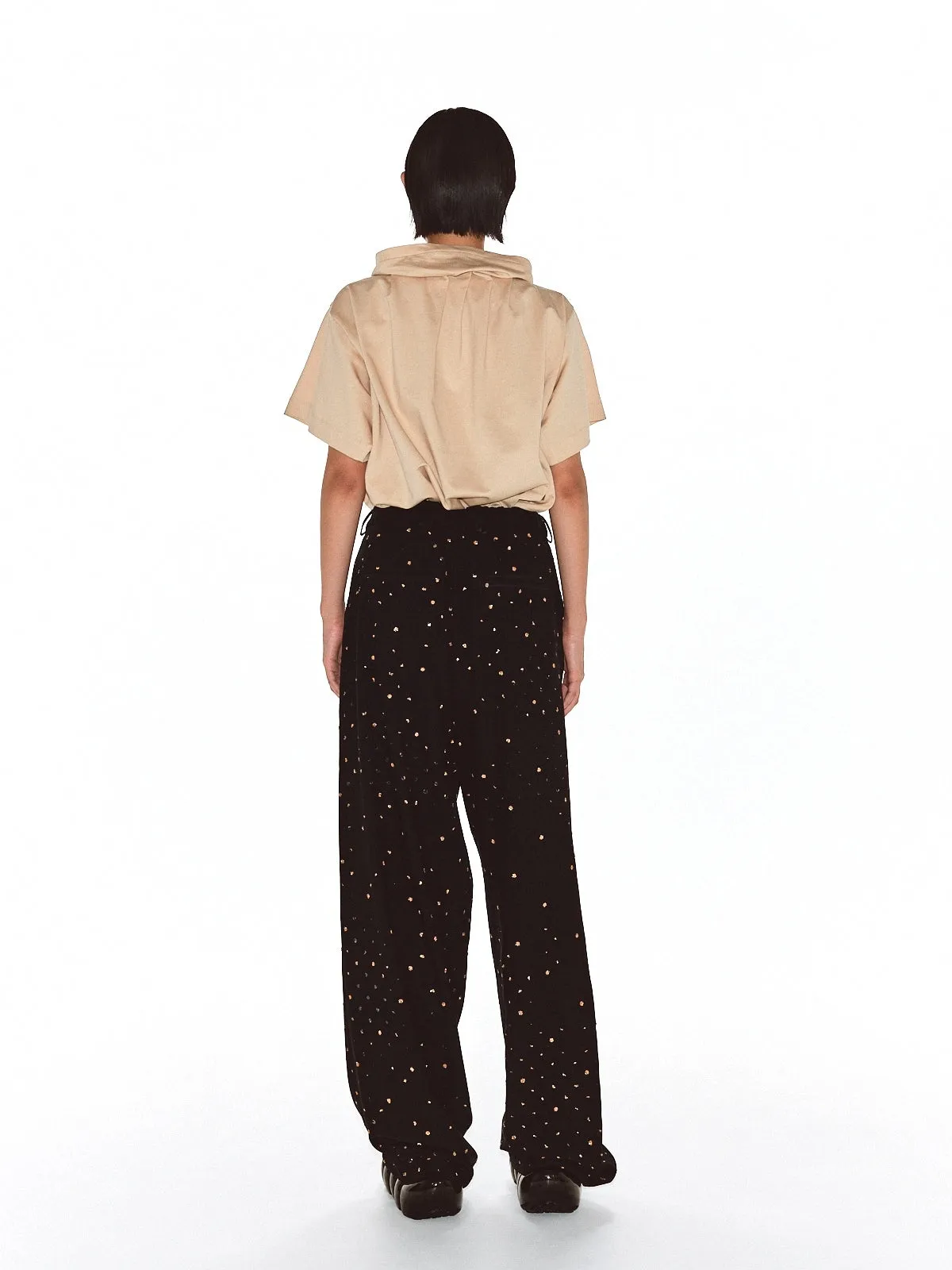 Less Couture Pants / Black-Gold