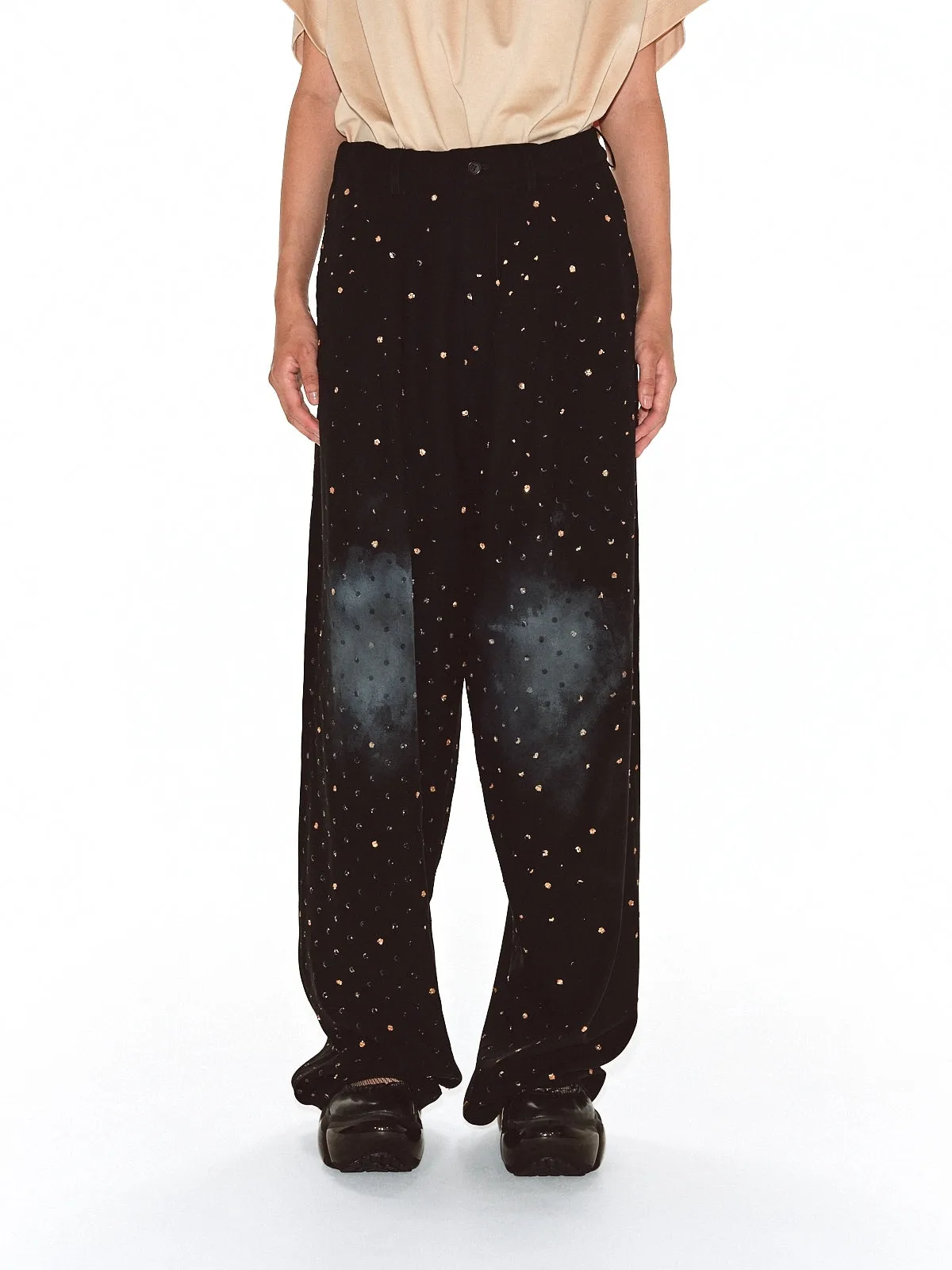 Less Couture Pants / Black-Gold