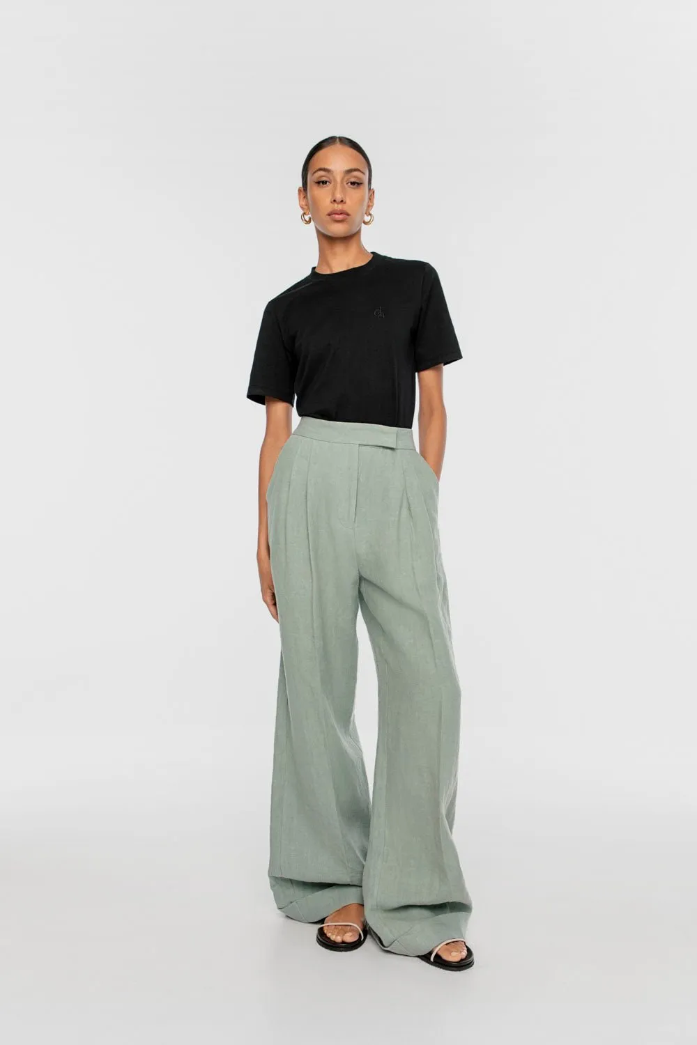 Linen Wide Leg Pants