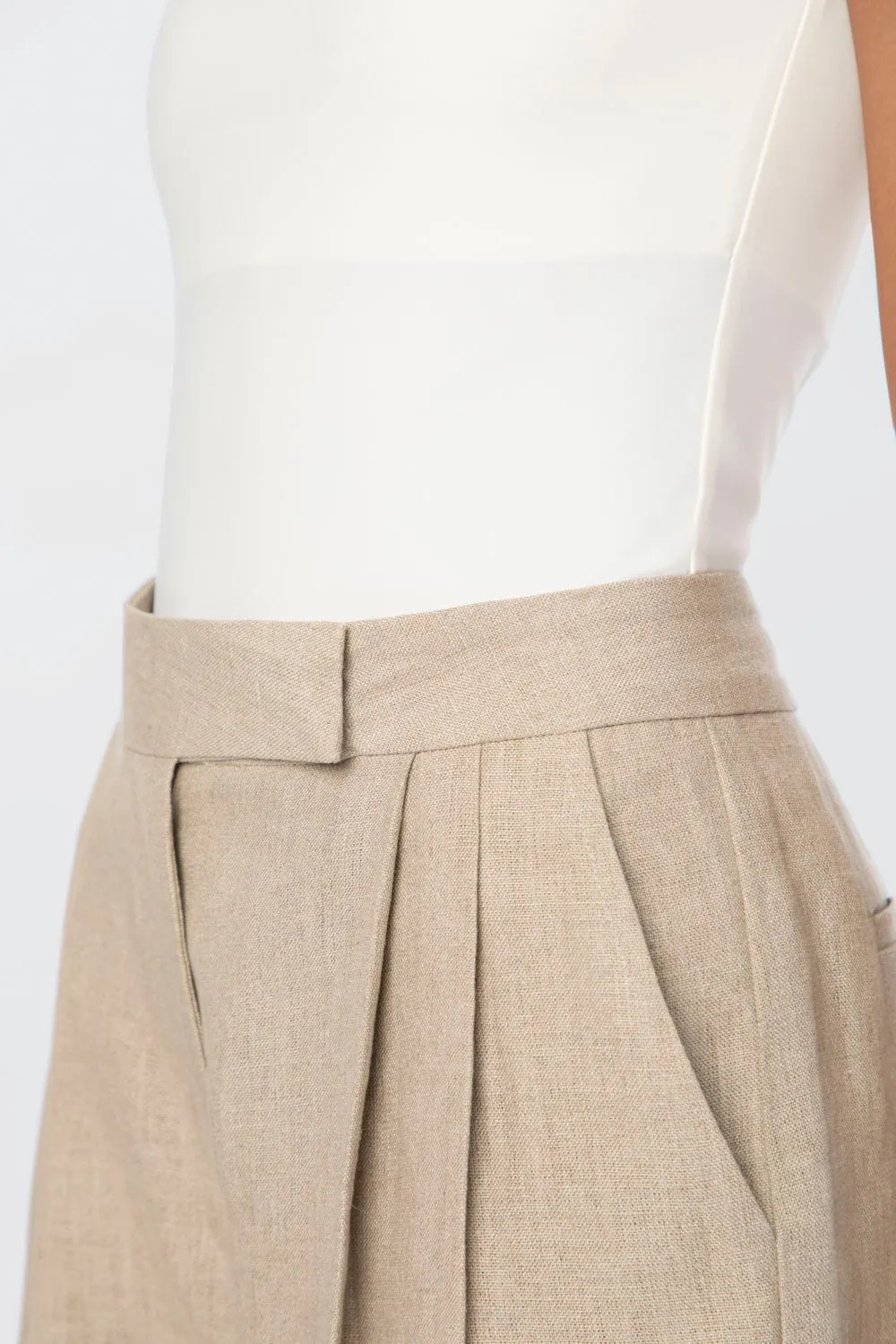 Linen Wide Leg Pants