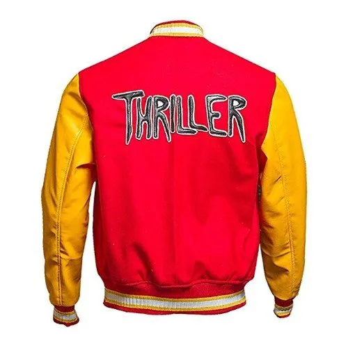 Michael Jackson M Logo Varsity Letterman Jacket