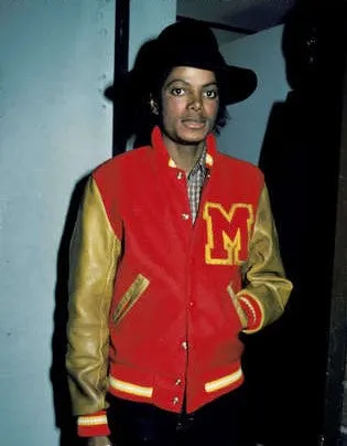 Michael Jackson M Logo Varsity Letterman Jacket